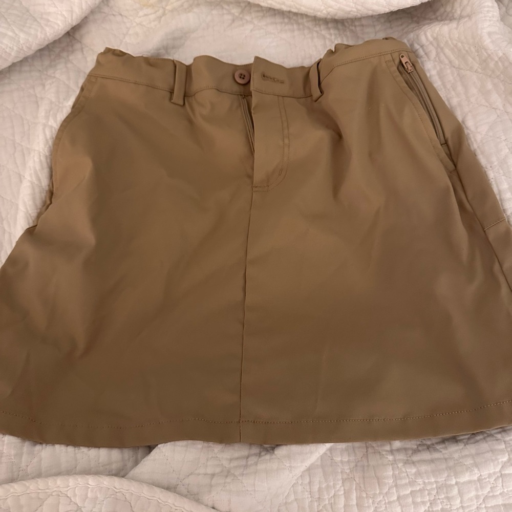 Lands end size 16 girls uniform skort in khaki